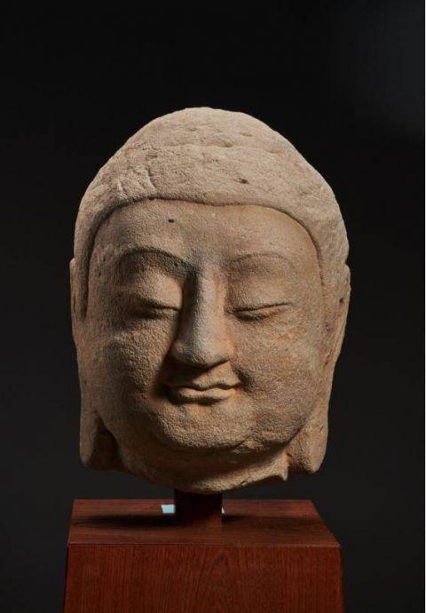 天龍山石窟流失佛首“云”展出 ，3D打印1:1還原洞窟風貌